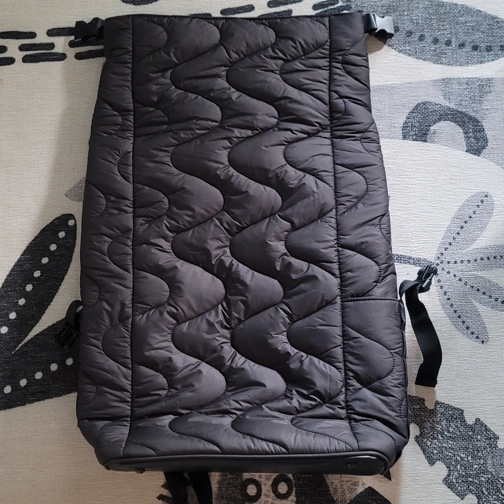 Black Quilted Backpack - image 2